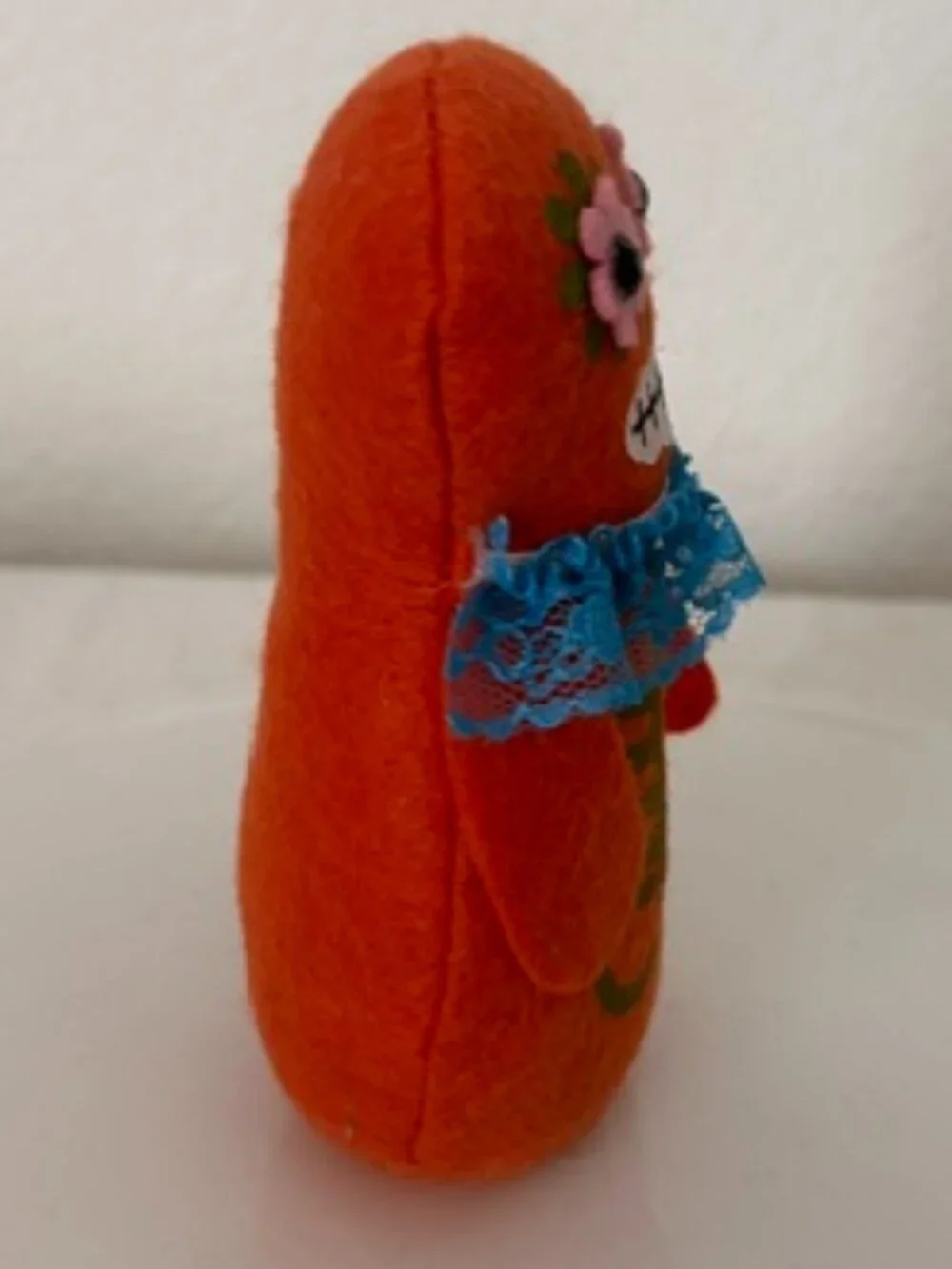 Set of 3 Halloween Dia de los Muertos Felt Dolls
